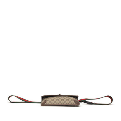Gucci GG Supreme Sherry Line Neo Vintage Belt Bag Brown Beige Leather — view 3