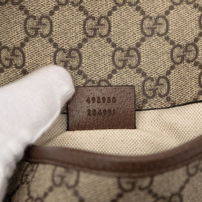 Gucci GG Supreme Sherry Line Neo Vintage Belt Bag Brown Beige Leather — view 6