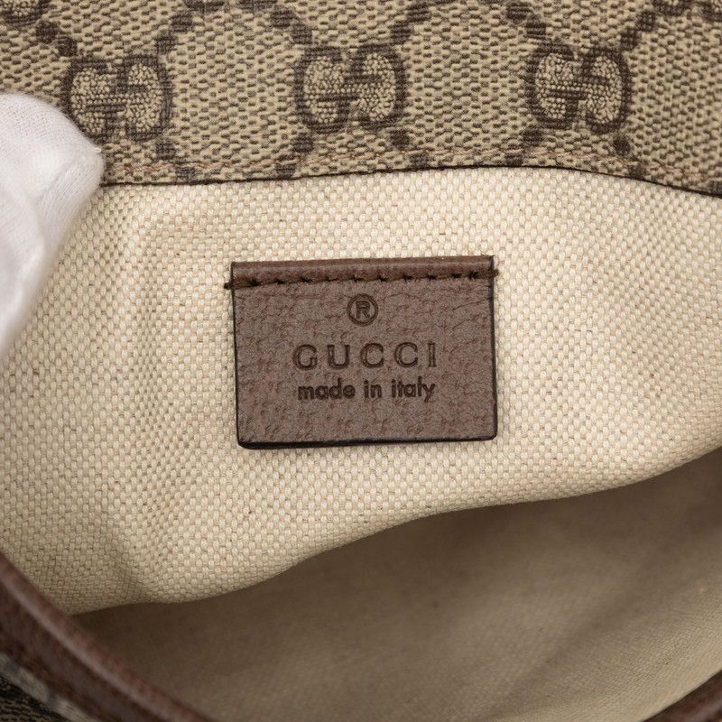Gucci GG Supreme Sherry Line Neo Vintage Belt Bag Brown Beige Leather — view 5