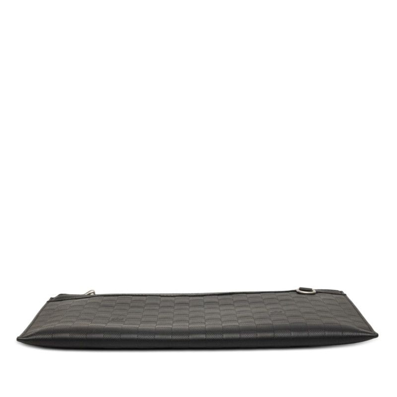 Louis Vuitton Damier Infini Pochette Discovery Clutch Onyx Black Leather — view 3