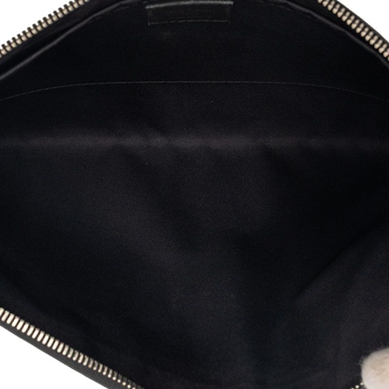 Louis Vuitton Damier Infini Pochette Discovery Clutch Onyx Black Leather — view 4