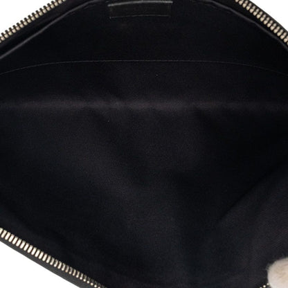 Louis Vuitton Damier Infini Pochette Discovery Clutch Onyx Black Leather — view 4