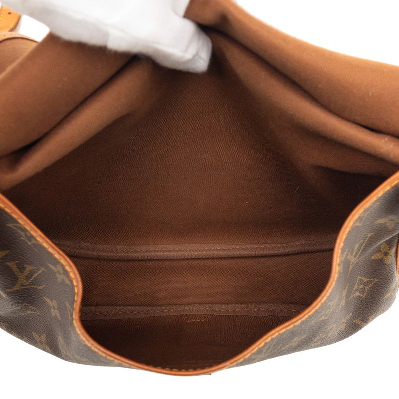 Louis Vuitton Monogram Saumur 30 Crossbody Shoulder Bag Brown Leather — view 4