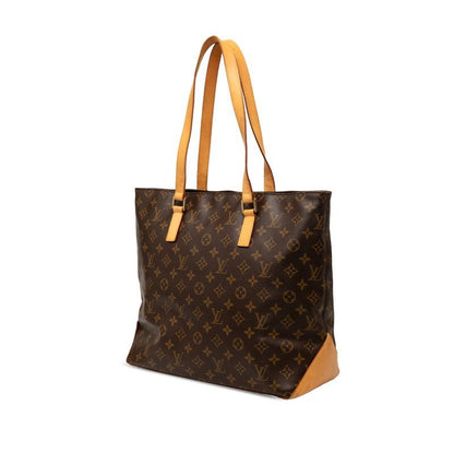 Louis Vuitton Monogram Cabas Mezzo Shoulder Bag Tote Brown Leather — view 2