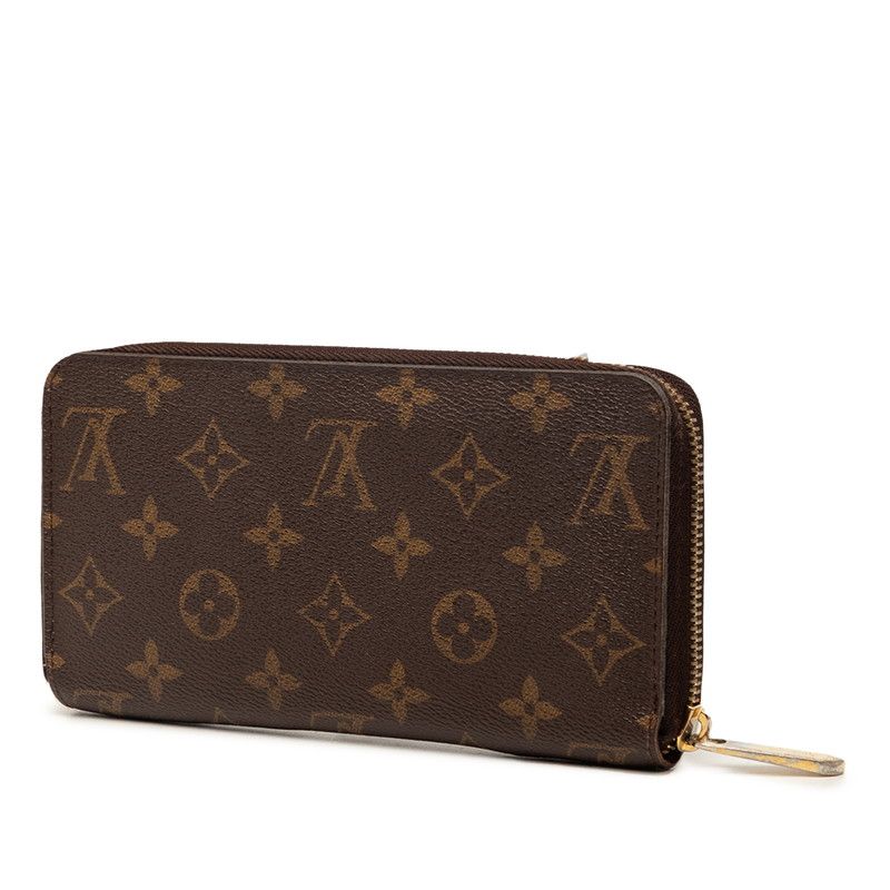 Louis Vuitton Monogram Zippy Wallet Zip Around Brown Leather — view 2