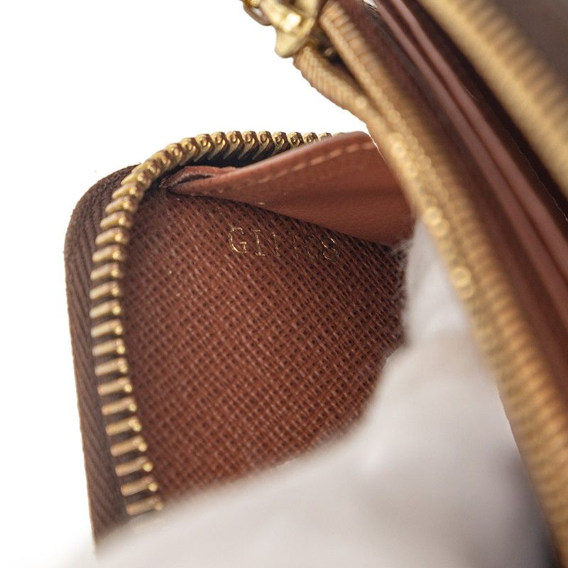 Louis Vuitton Monogram Zippy Wallet Zip Around Brown Leather — view 7