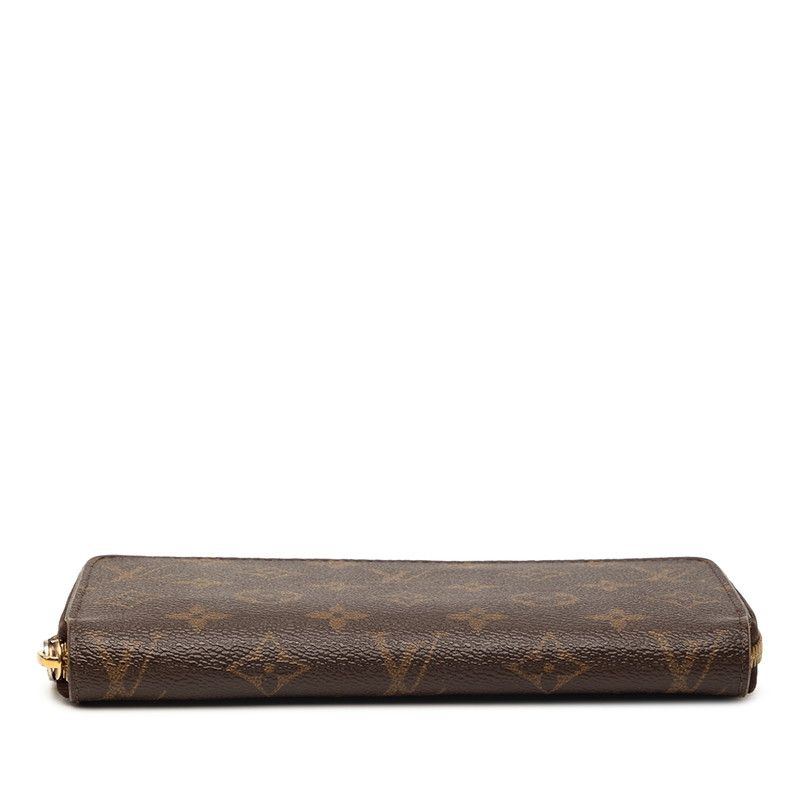 Louis Vuitton Monogram Zippy Wallet Zip Around Brown Leather — view 3