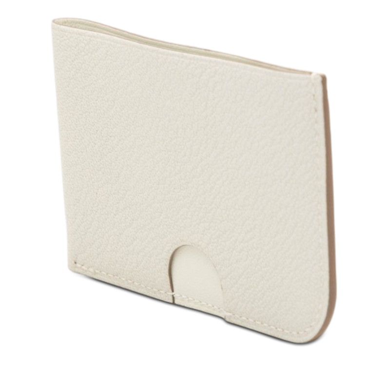 Hermes Poisson Card Case Pasque Mushroom Limoncello Blue Zephyr Chevre Misole — view 2