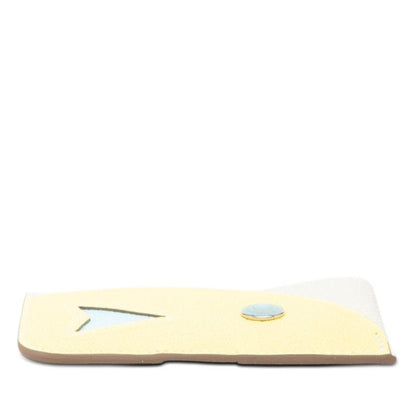 Hermes Poisson Card Case Pasque Mushroom Limoncello Blue Zephyr Chevre Misole — view 3