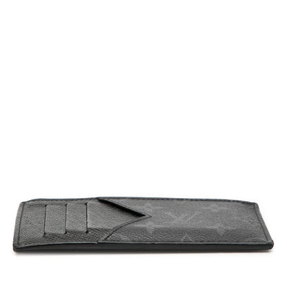 Louis Vuitton Monogram Eclipse Coin Card Holder Case Fragment Black Leather — view 3
