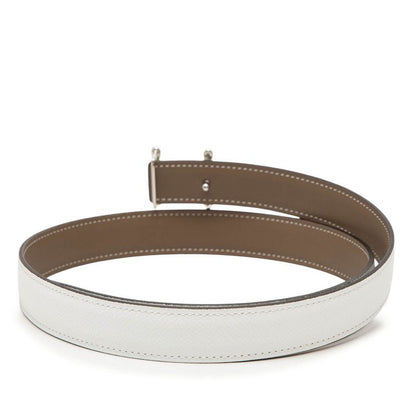 Hermes Torsade Reversible 75 White Veau Epsom 1- Belt — view 3