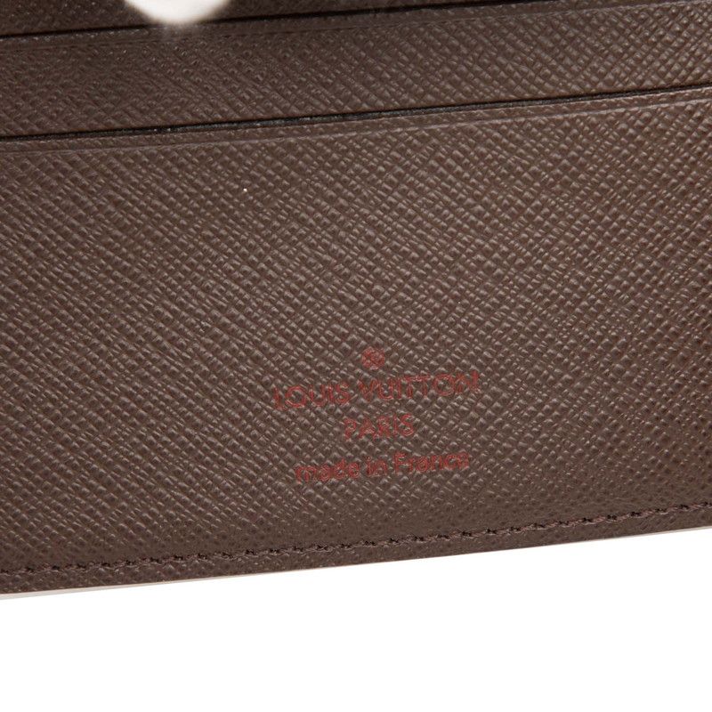 Louis Vuitton Damier Portefeuille Multiple Bi Foldwallet Brown Leather — view 5
