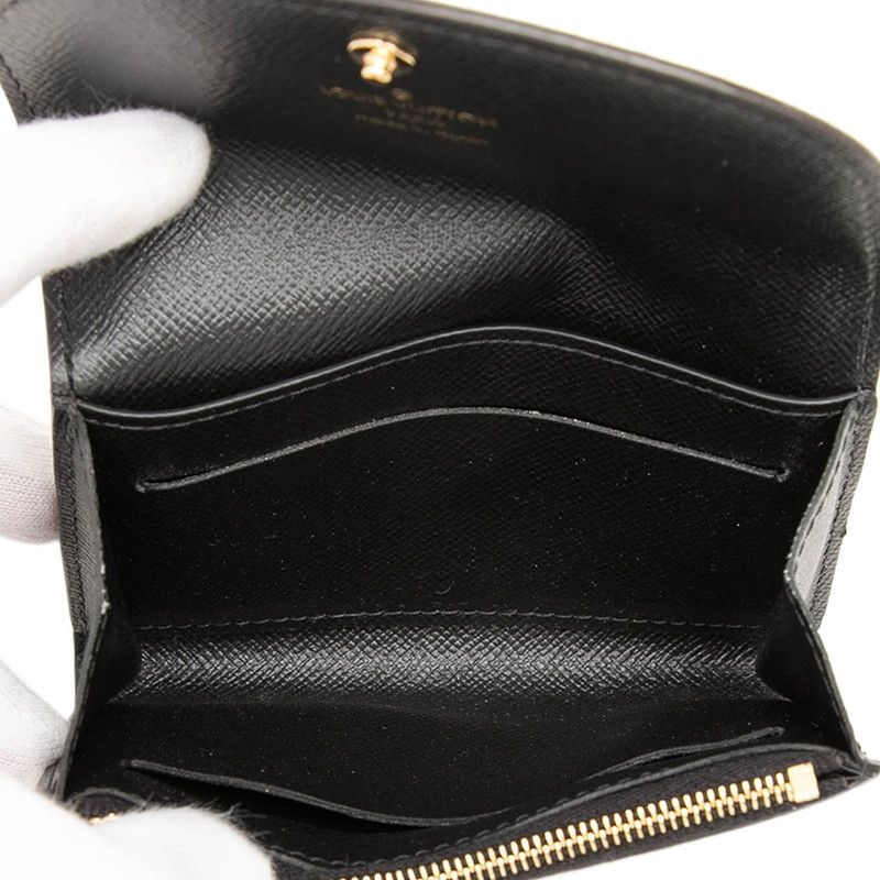 Louis Vuitton Monogram Reverse Porte-Monnaie Rosalie Coin Case Card Brown — view 4
