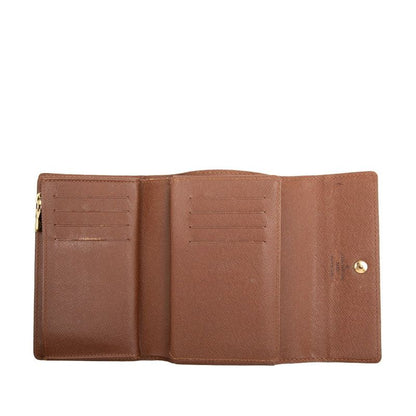 Louis Vuitton Monogram Portefeuille Alexandra Trifold Wallet Brown Leather — view 4