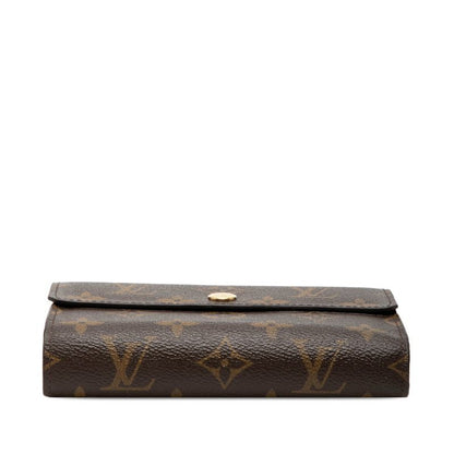 Louis Vuitton Monogram Portefeuille Alexandra Trifold Wallet Brown Leather — view 3