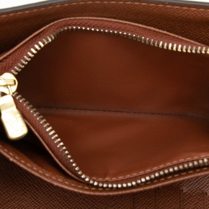 Louis Vuitton Monogram Portefeuille Alexandra Trifold Wallet Brown Leather — view 5