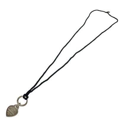 Tiffany & Co Necklace Return Heart Cotton Silver Black — view 2