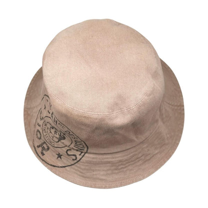 Dior Hat Union Bob Hat Bucket Hat 58 Cotton Logo Beige — view 5