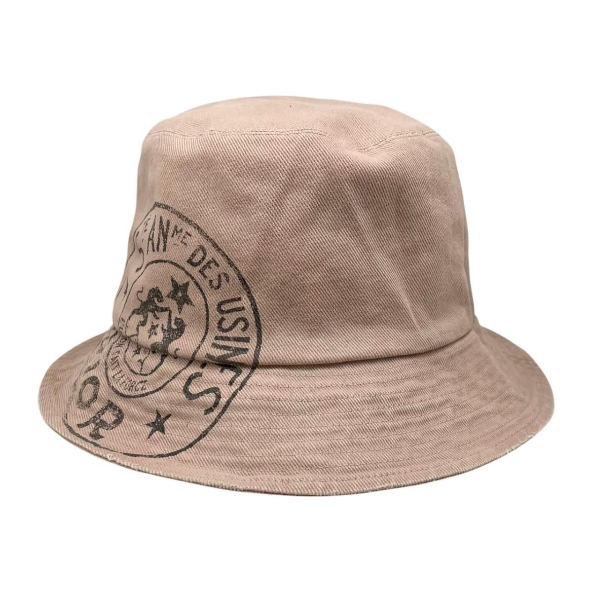 Dior Hat Union Bob Hat Bucket Hat 58 Cotton Logo Beige