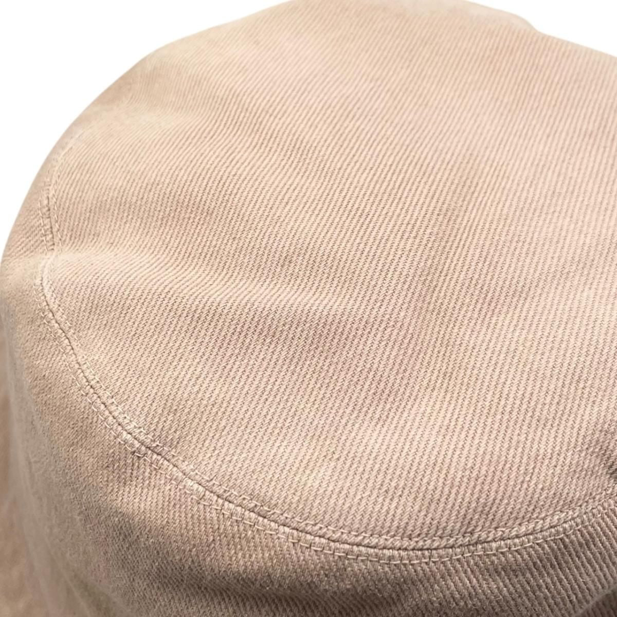 Dior Hat Union Bob Hat Bucket Hat 58 Cotton Logo Beige — view 6