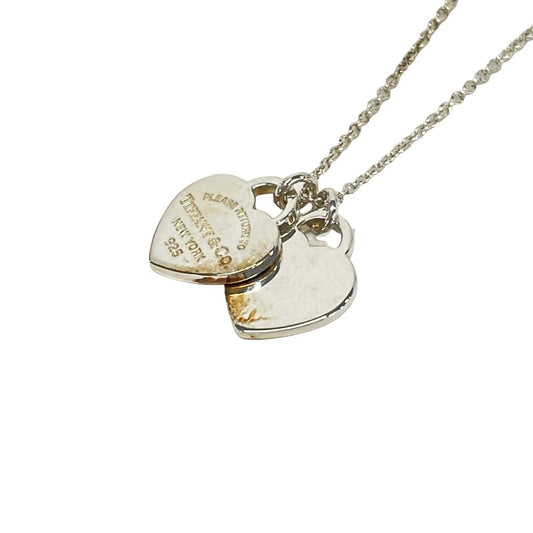 Tiffany & Co Necklace Return Double Tag Silver