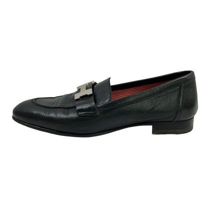 Hermes Loafers 35 Black Leather