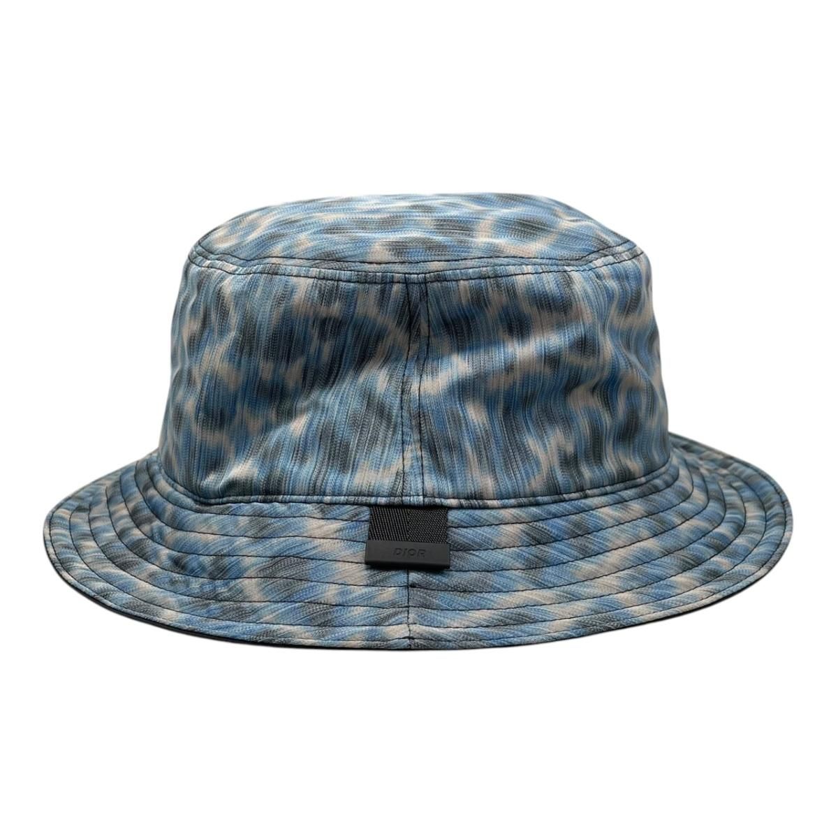 Dior Parley Forge O-chien Collaboration Hat Bucket Hat M All Over Pattern Blue — view 3