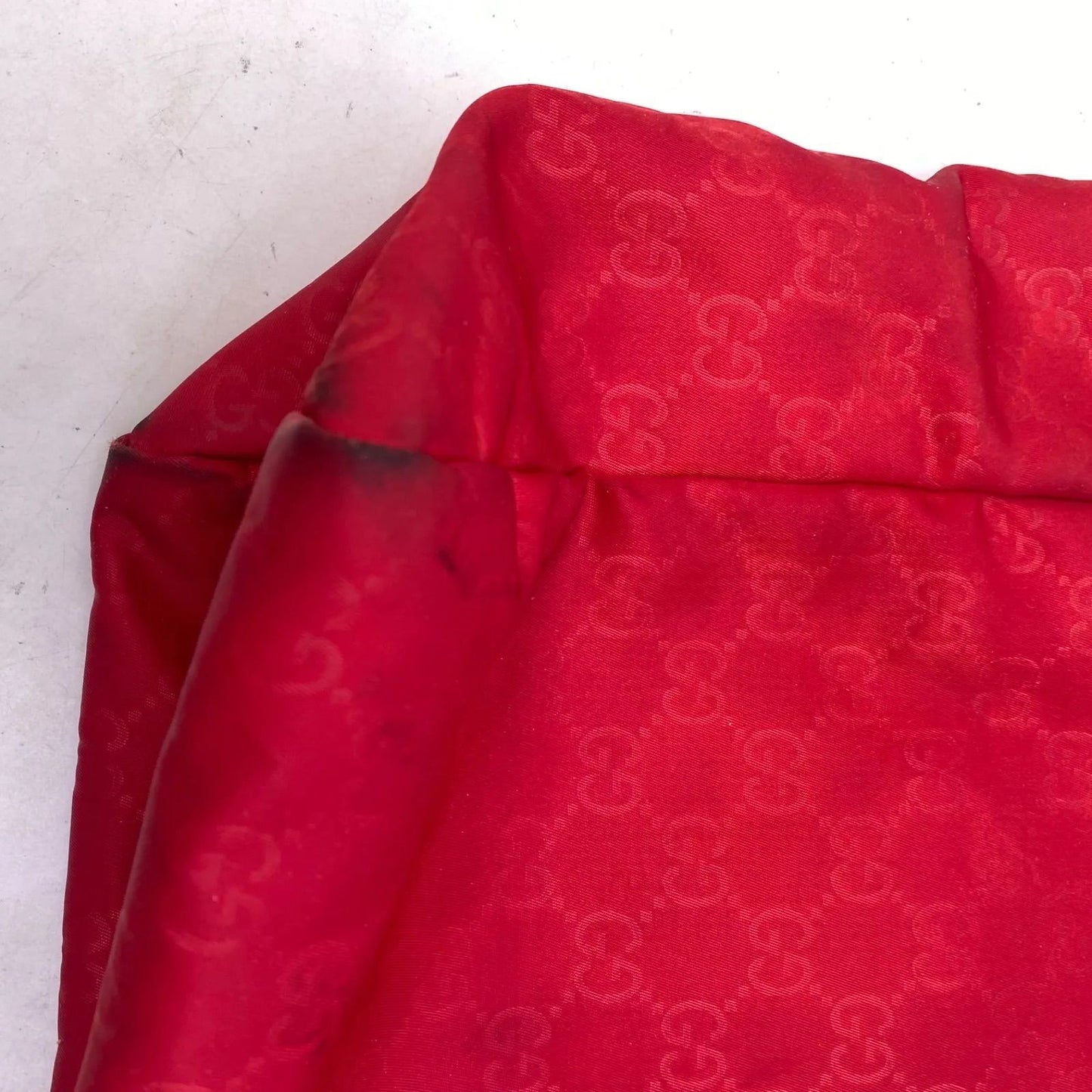 Gucci Hand Tote GG Nylon Business Travel Mothers Red — view 9
