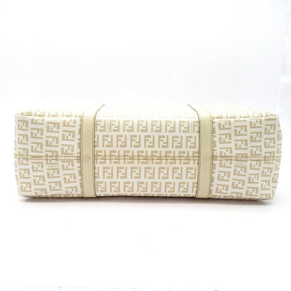 Fendi Zucchino Tote Leather Ivory — view 6