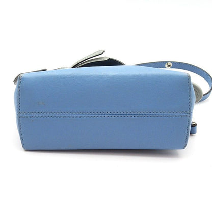 Fendi Mini by the Way Calf Shoulder Bag Blue Gray — view 6