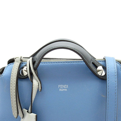 Fendi Mini by the Way Calf Shoulder Bag Blue Gray — view 2