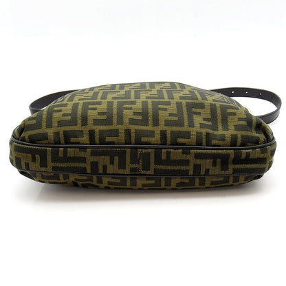Fendi Zucca Shoulder Bag Canvas Leather Brown — view 6