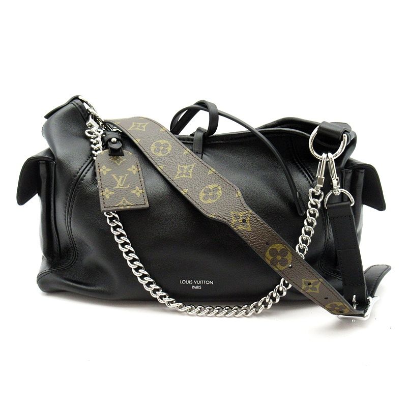 Louis Vuitton Carriage Cargo Vibe PM Lambskin Handbag Noir