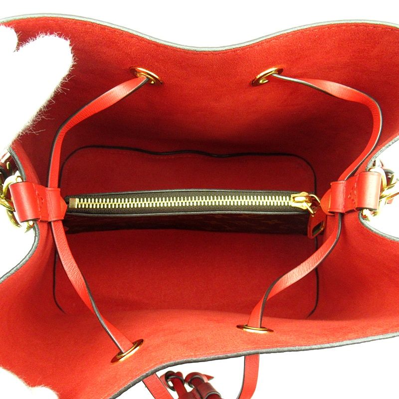 Louis Vuitton Neo Noe Monogram Shoulder Bag Coquelicot — view 7