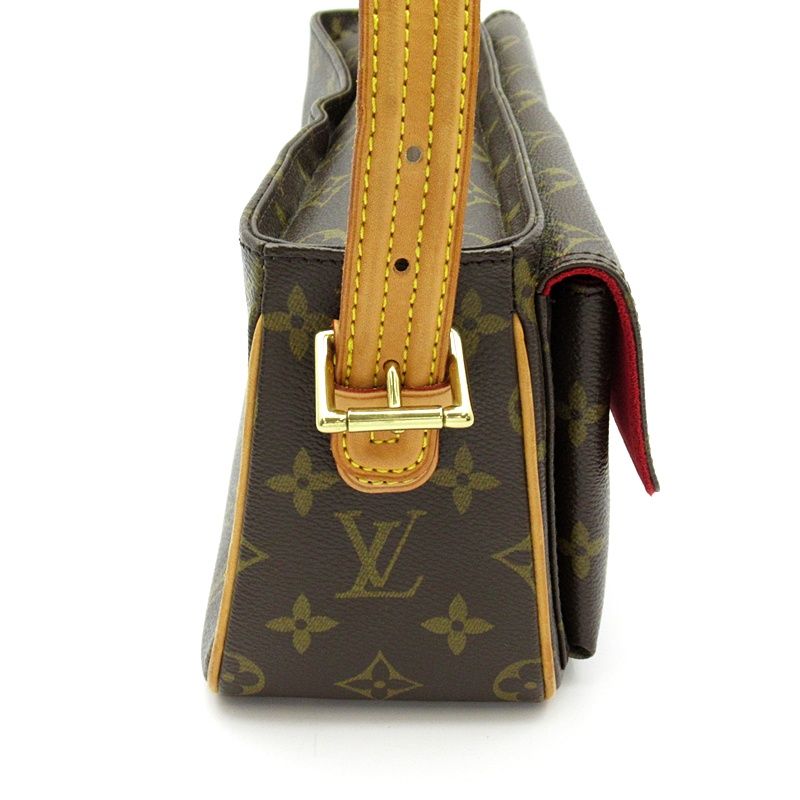 Louis Vuitton Viva Cite MM Monogram Shoulder Bag Brown — view 5