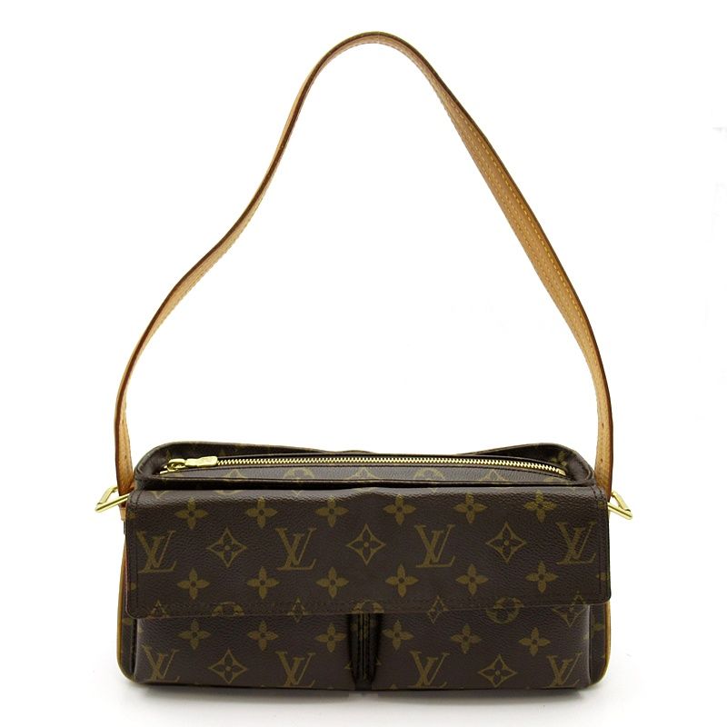 Louis Vuitton Viva Cite MM Monogram Shoulder Bag Brown