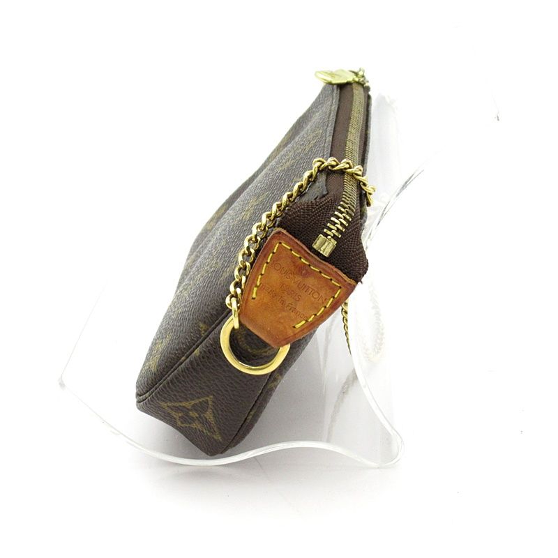 Louis Vuitton Mini Pochette Monogram Shoulder Bag Brown — view 3
