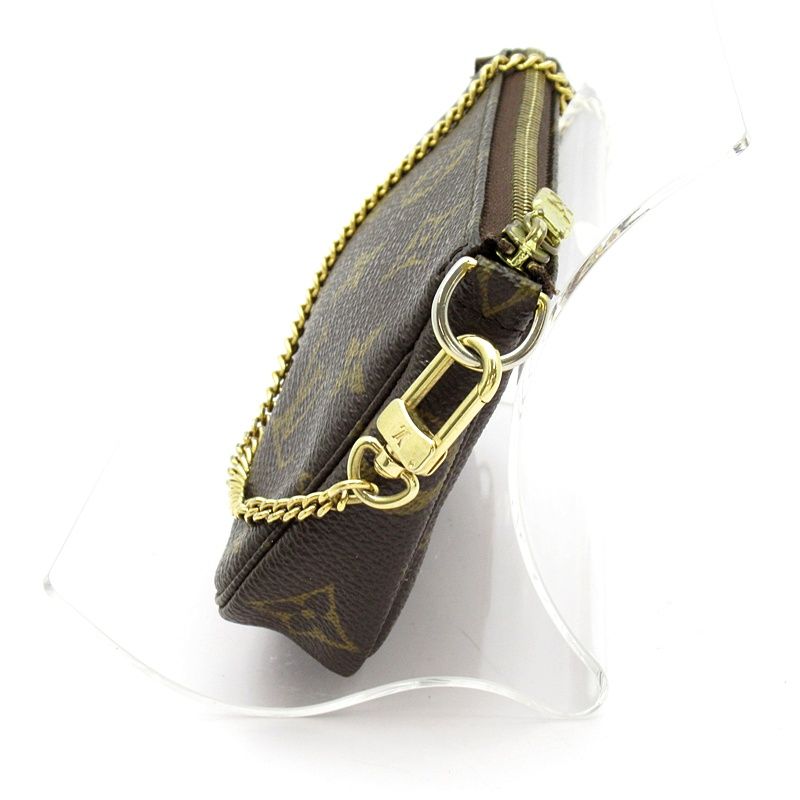 Louis Vuitton Mini Pochette Monogram Shoulder Bag Brown — view 5