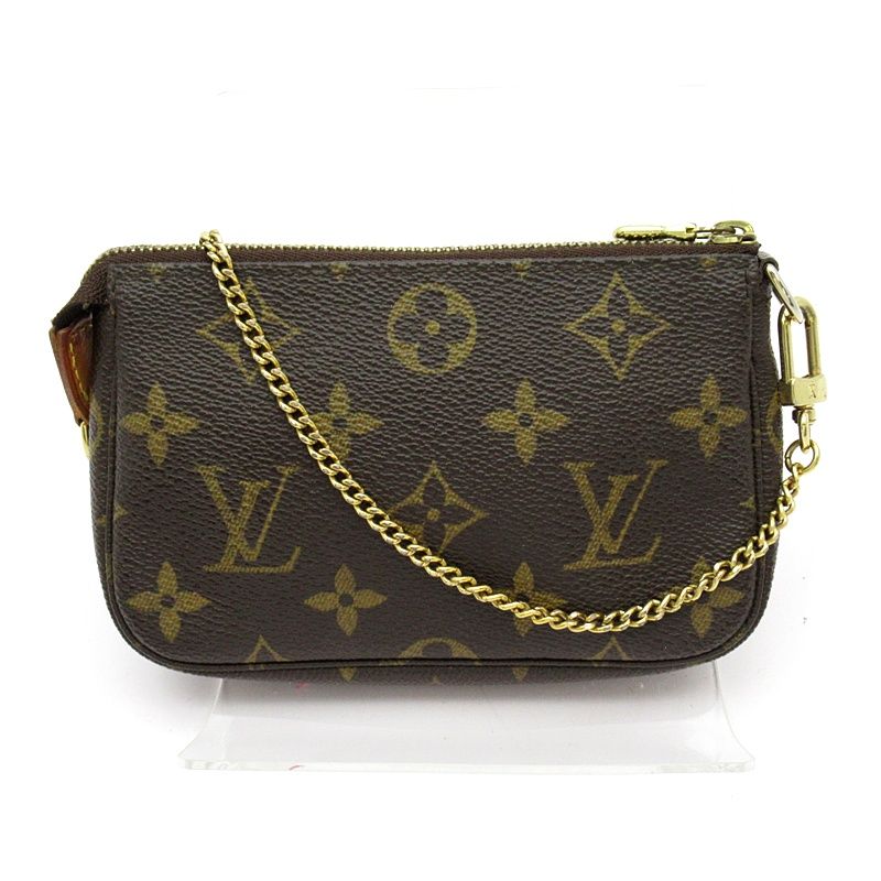 Louis Vuitton Mini Pochette Monogram Shoulder Bag Brown — view 4