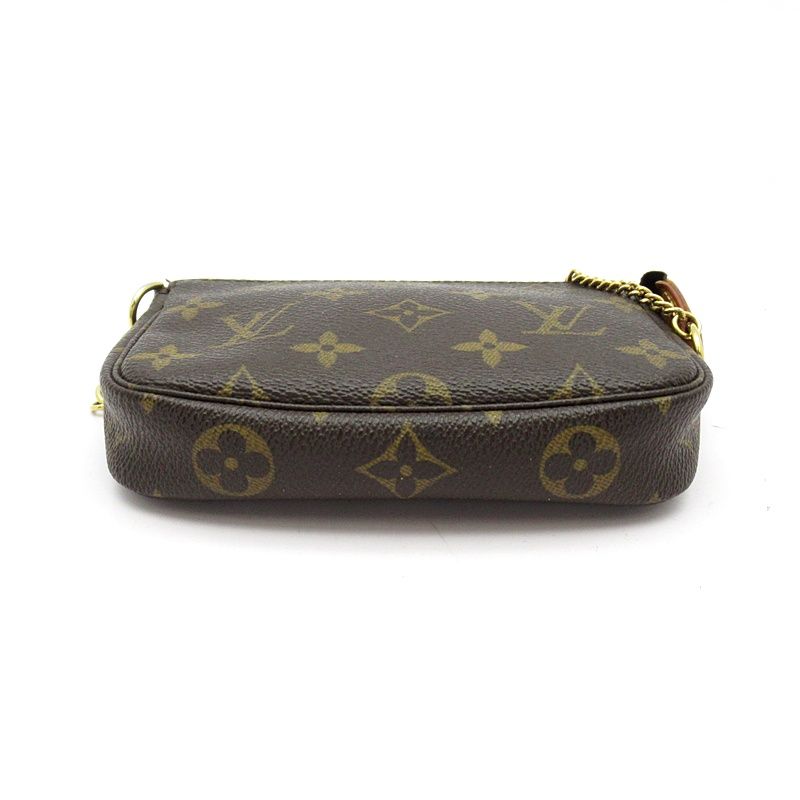 Louis Vuitton Mini Pochette Monogram Shoulder Bag Brown — view 6