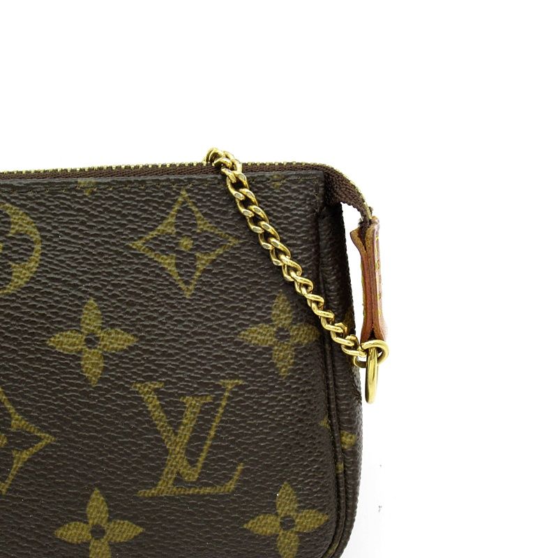 Louis Vuitton Mini Pochette Monogram Shoulder Bag Brown — view 2