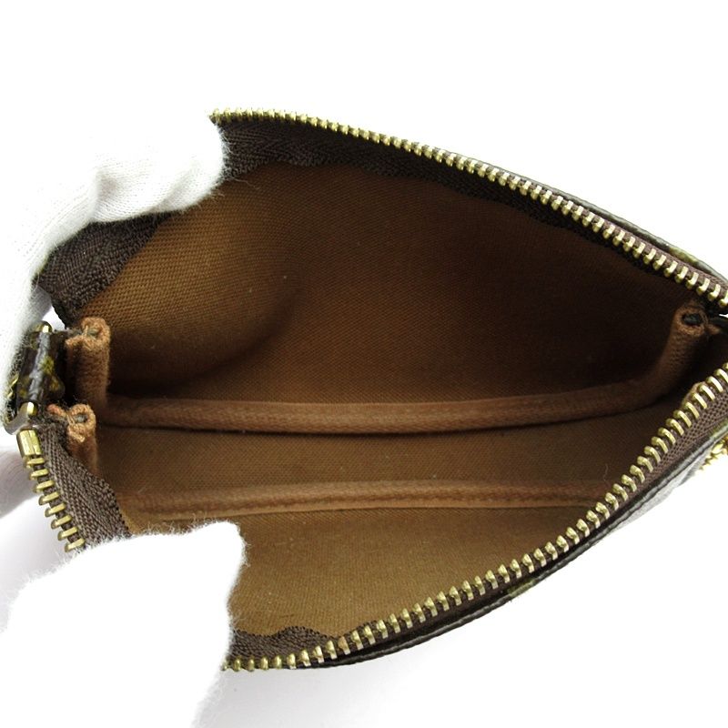 Louis Vuitton Mini Pochette Monogram Shoulder Bag Brown — view 7