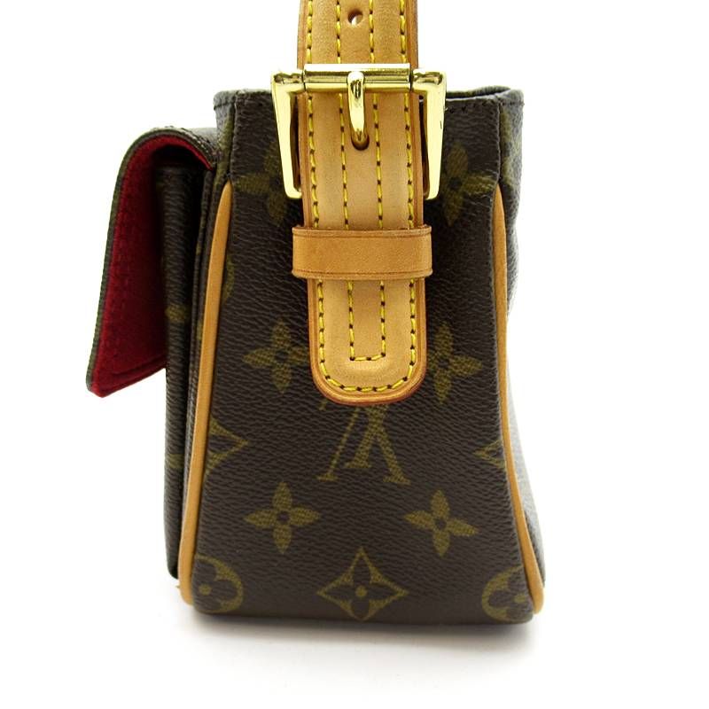 Louis Vuitton Viva Cite MM Monogram Shoulder Bag Brown — view 3