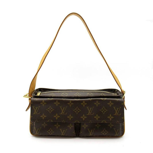 Louis Vuitton Viva Cite MM Monogram Shoulder Bag Brown