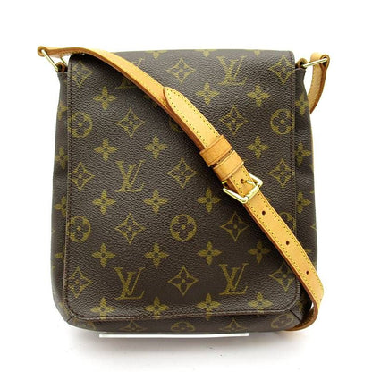 Louis Vuitton Musette Salsa Short Monogram Shoulder Bag Brown
