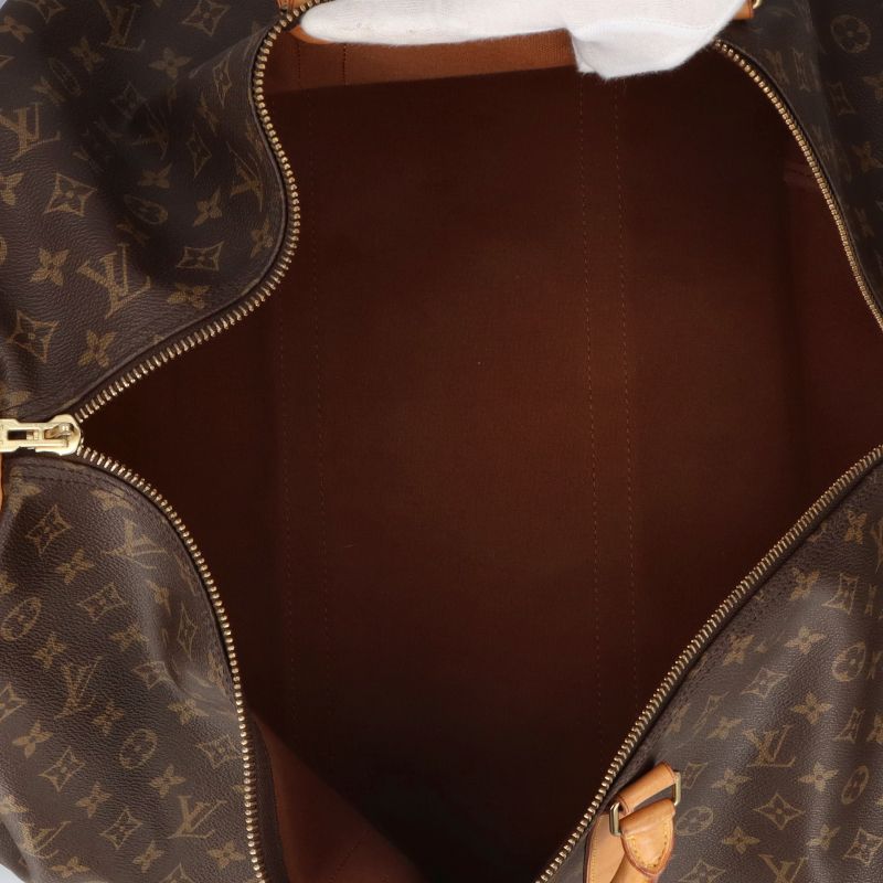 Louis Vuitton Keepall 60 Monogram Boston Bag Brown — view 7