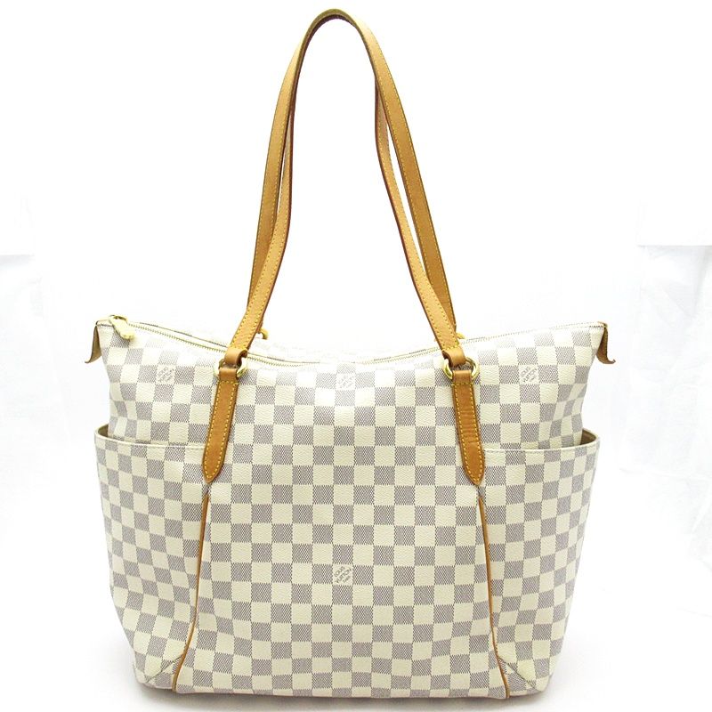 Louis Vuitton Totally GM Damier Azur Shoulder Bag White