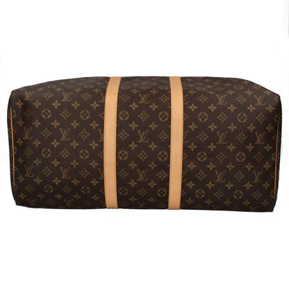 Louis Vuitton Keepall 55 Monogram Boston Bag Brown — view 6