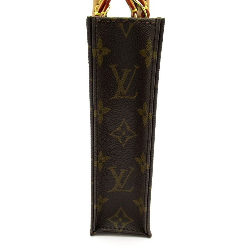 Louis Vuitton Petite Sac Plat Monogram Handbag Brown — view 5