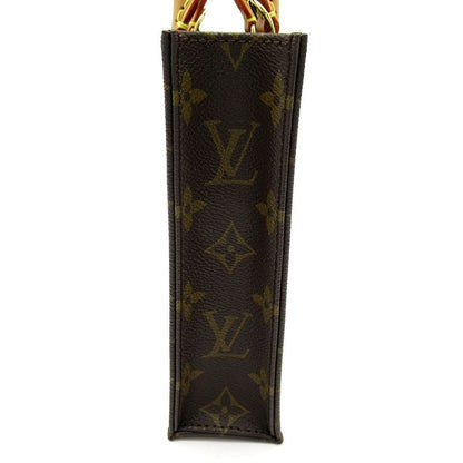 Louis Vuitton Petite Sac Plat Monogram Handbag Brown — view 5